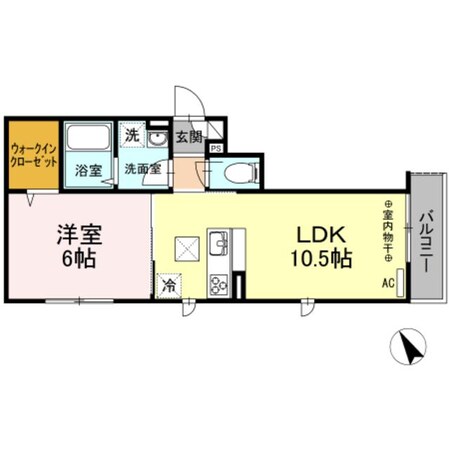 イースト河辺の物件間取画像